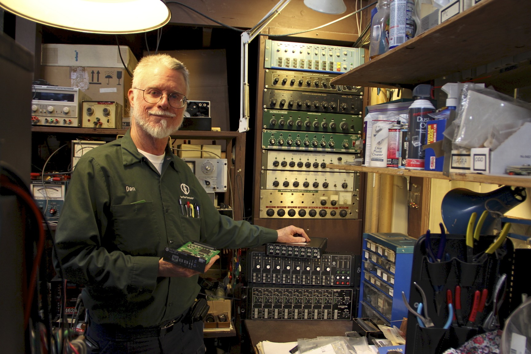 Dan Dugan with his museum